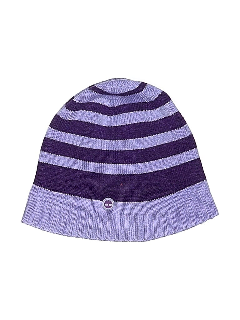 Pre-owned Timberland Beanie Hat In Purple