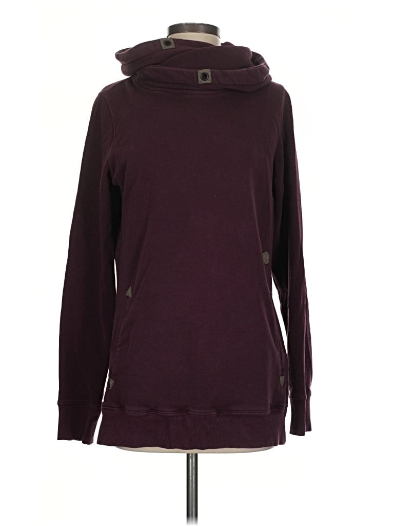 Pre-owned Volcom Sweatshirt In Burgundy
