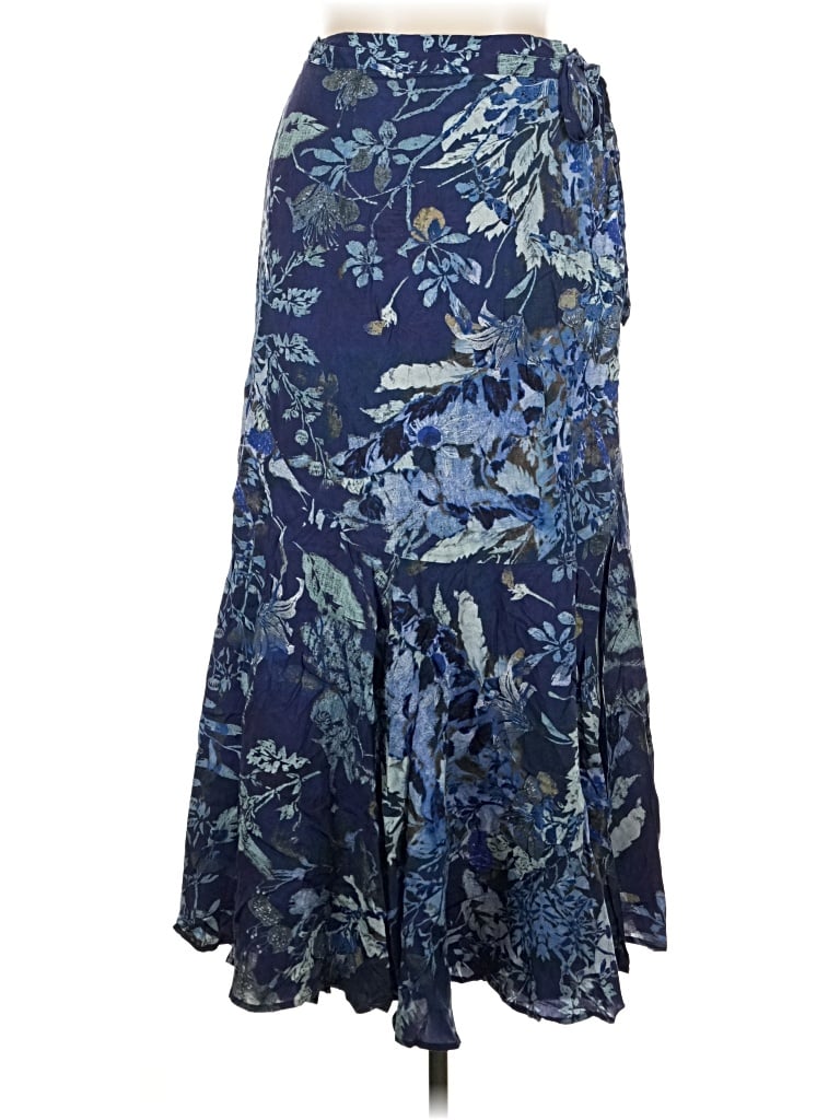 Pre-owned Peruvian Connection Casual Skirt In Blue