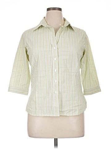Harve Benard 3/4 Sleeve Button-Down Shirt (view 1)