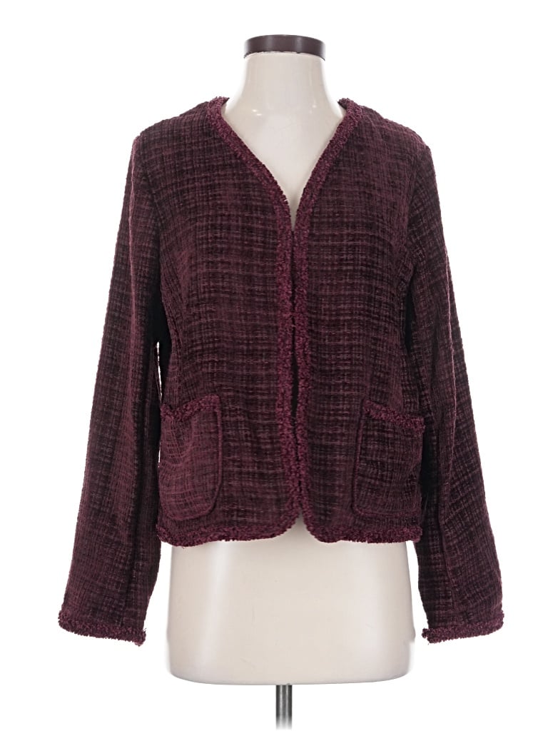 Max Studio Jacket In Burgundy
