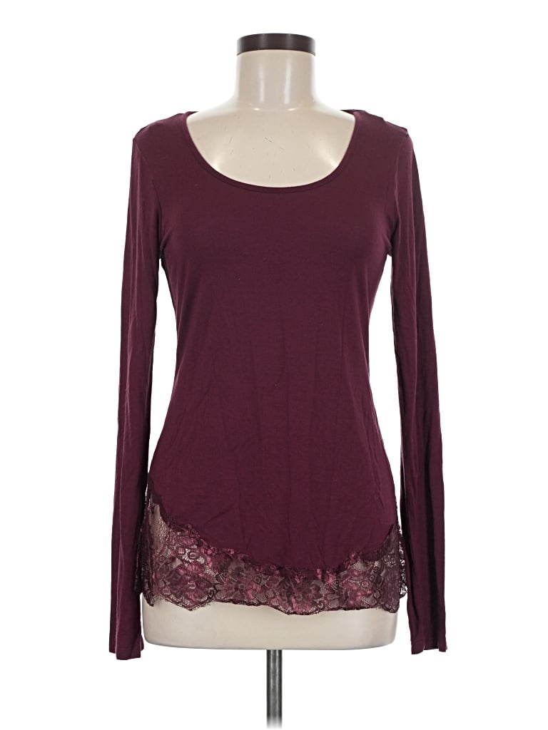 Pre-owned Bke Long Sleeve T-shirt In Burgundy