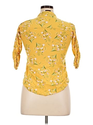 Blue Bird 3/4 Sleeve Button-Down Shirt (view 2)