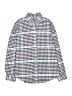 Brooks Brothers Checkered-gingham Blue Long Sleeve Button-Down Shirt Size M (kids) - photo 1