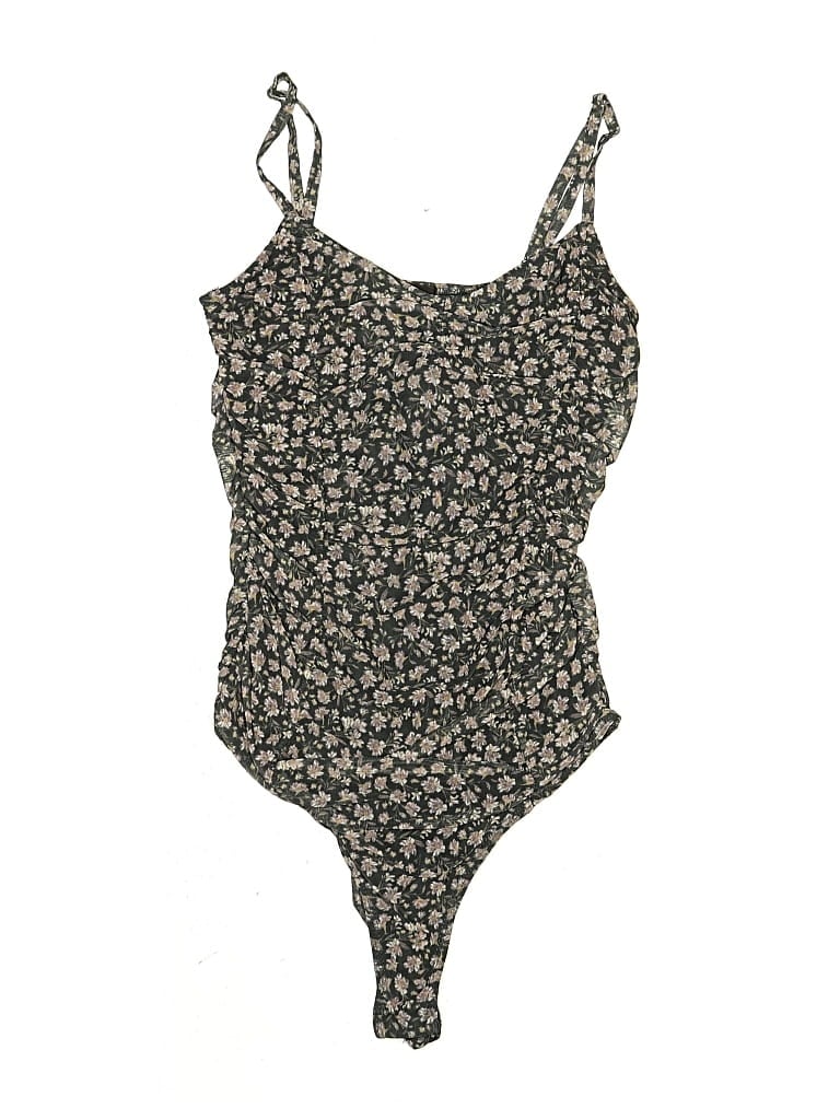 Pre-owned Free Press Bodysuit In Brown