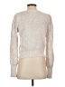 Steve Madden 100% Cotton Metallic Ivory Pullover Sweater Size S - photo 2