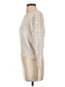 Steve Madden 100% Cotton Metallic Ivory Pullover Sweater Size S - photo 5