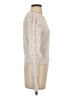 Steve Madden 100% Cotton Metallic Ivory Pullover Sweater Size S - photo 4