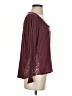 Soprano Burgundy 3/4 Sleeve Top Size S - photo 4