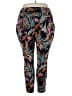Terra & Sky Paisley Black Active Pants Size 2X - photo 2