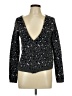 Ella Moss Animal Print Black Gray Cardigan Size L - photo 1