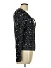 Ella Moss Animal Print Black Gray Cardigan Size L - photo 4