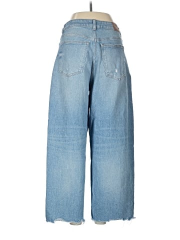 Madewell The Curvy Perfect Vintage Wide-Leg Crop Jean in Hallstead Wash (view 2)