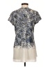 Bebe Animal Print Ivory Short Sleeve Blouse Size XS - photo 2