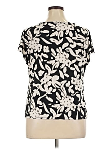 New York & Company Short Sleeve Blouse (view 2)