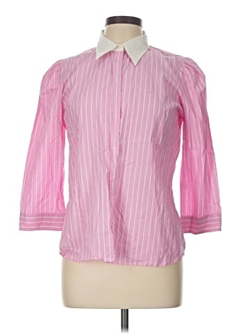 Chaps 3/4 Sleeve Button-Down Shirt (view 1)