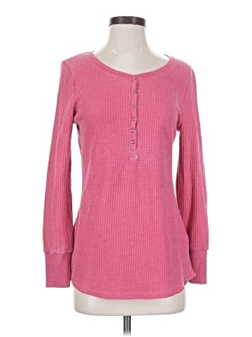 Seven7 Long Sleeve Henley (view 1)