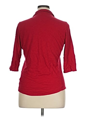 Maurices 3/4 Sleeve Button-Down Shirt (view 2)