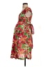 Everly Grey 100% Polyester Tropical Red Cocktail Dress Size S - photo 5