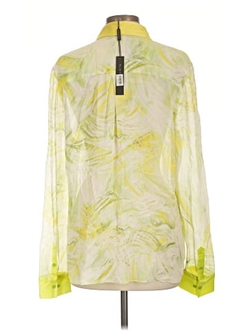 Elie Tahari Long Sleeve Silk Top (view 2)