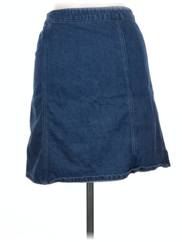 Pilcro and the Letterpress Denim Skirt (view 2)