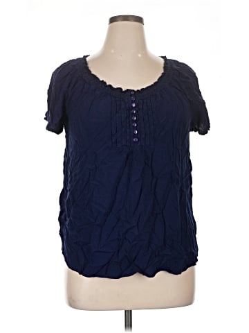 Faded Glory Short Sleeve Henley (view 1)