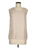 Naked Zebra 100% Polyester Tan Sleeveless Blouse Size M - photo 1