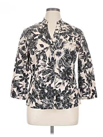 Harve Benard 3/4 Sleeve Button-Down Shirt (view 1)