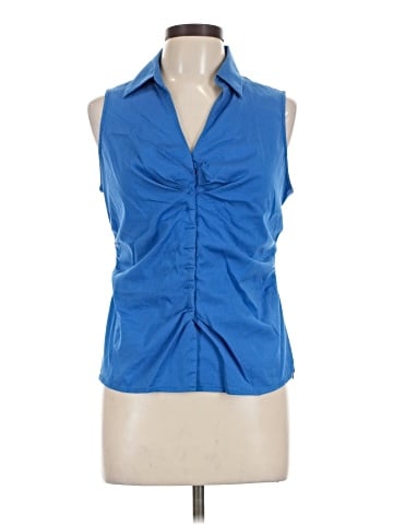 Express Design Studio Sleeveless Button-Down Shirt (view 1)