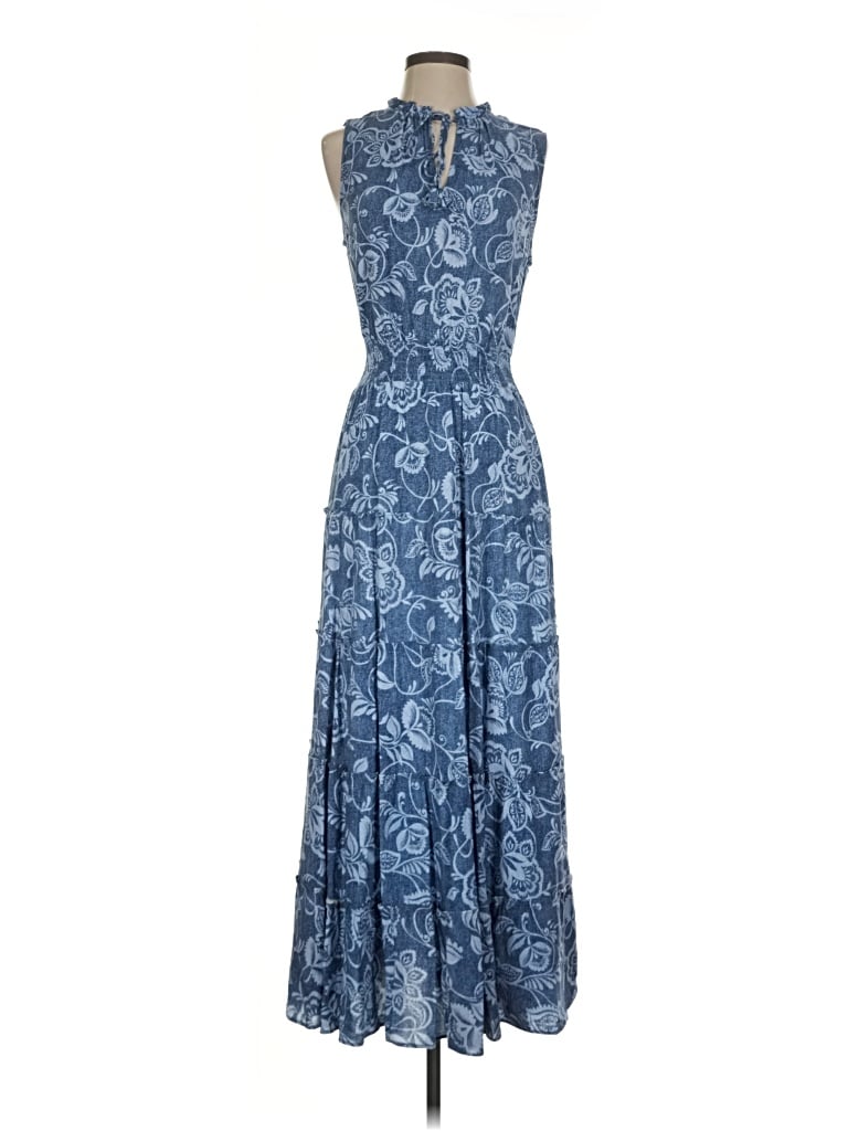 Pre-owned Msk Casual Dress In Blue