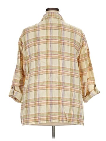 Kate Hill 3/4 Sleeve Button-Down Shirt (view 2)