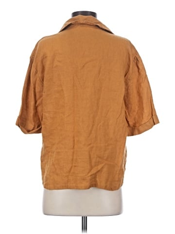 Magaschoni 3/4 Sleeve Button-Down Shirt (view 2)