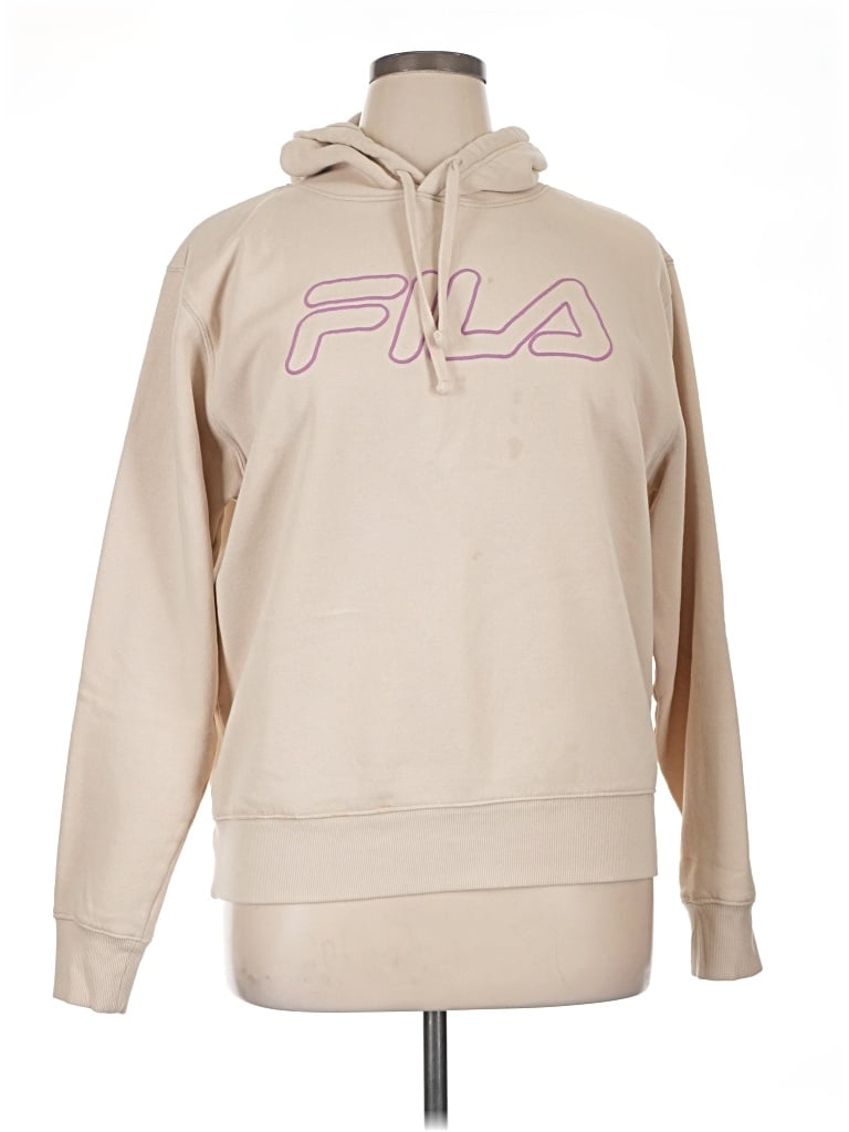 Pre-owned Fila Fleece Jacket In Tan