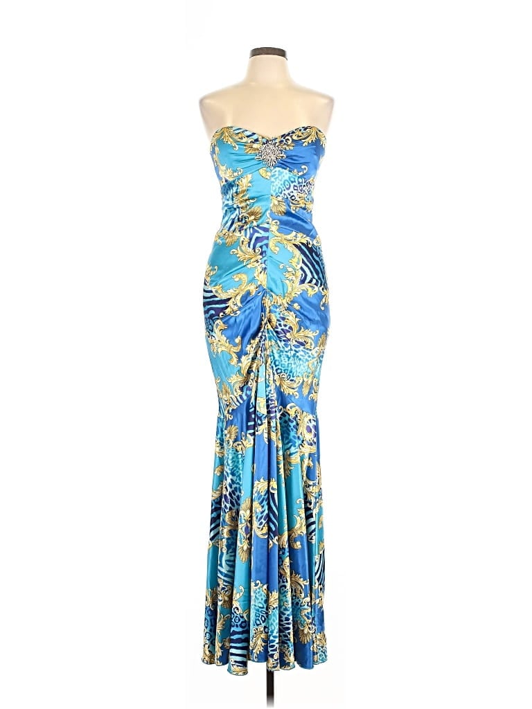 Pre-owned Caché Cocktail Dress In Blue