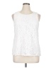 Lilly Pulitzer 100% Polyester White Sleeveless Blouse Size XL - photo 1