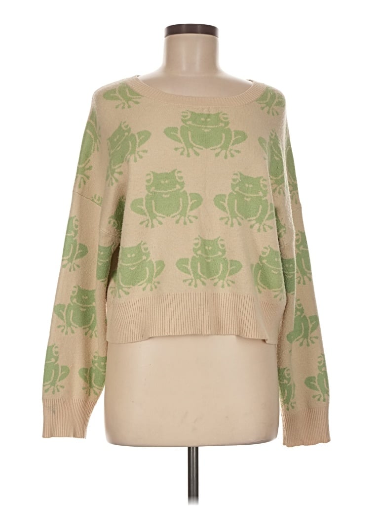 Pre-owned Originality Pullover Sweater In Tan