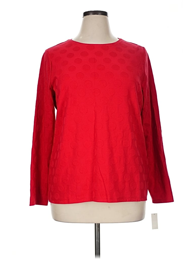 Talbots Long Sleeve T-shirt In Red