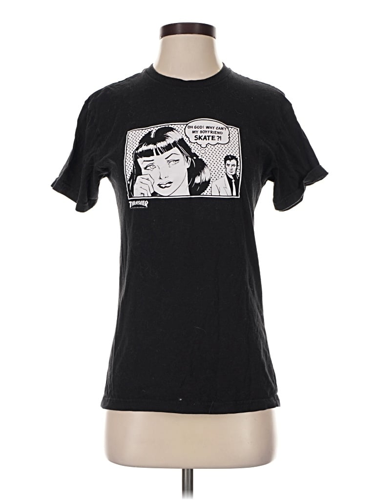 Pre-owned Thrasher Short Sleeve T-shirt In Black