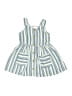 Little Lass 100% Polyester Stripes Blue Dress 18-24 MO / 24 MO - photo 1