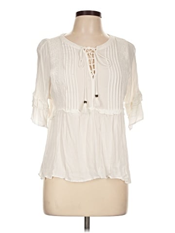 Pale Sky 3/4 Sleeve Blouse (view 1)