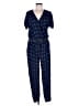 Velvet 100% Rayon Stars Blue Jumpsuit Size S - photo 1