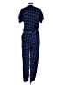 Velvet 100% Rayon Stars Blue Jumpsuit Size S - photo 2