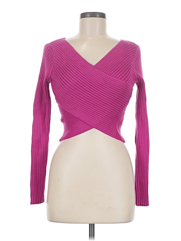 Pre-owned Sweet Rain Pullover Sweater In Pink