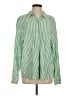 Universal Thread Stripes Green Long Sleeve Blouse Size M - photo 1