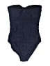 J.Crew Solid Blue One Piece Swimsuit Size 10 - photo 2