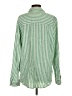 Universal Thread Stripes Green Long Sleeve Blouse Size M - photo 2