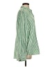 Universal Thread Stripes Green Long Sleeve Blouse Size M - photo 4