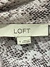 Ann Taylor LOFT 100% Polyester Paisley Silver Gray Short Sleeve Blouse Size M - photo 7