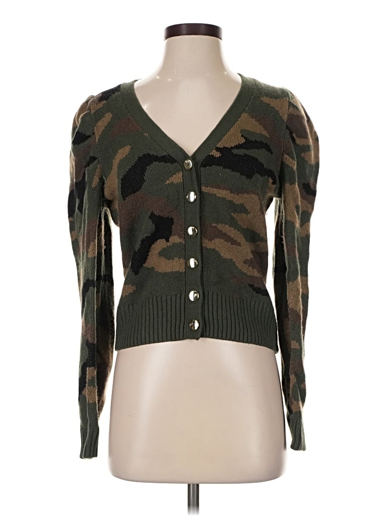 Pre-owned Generation Love Wool Cardigan Sweater In Green