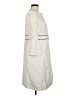 Boden 100% Cotton Ivory Coat Size 8 - photo 4